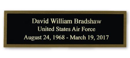 Laser Engraved Name Plate Plaque Flag Case Veteran Funeral Burial free shipping engraving