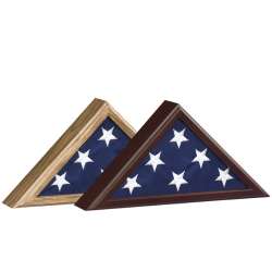 Small 3x5 Presentation Flag Display Case made in America solid wood