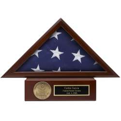 Small (3x5) American Flag Case with Pedestal